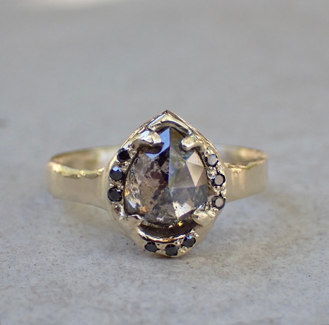 Custom Hand Carved Diamond Ring for Jennifer