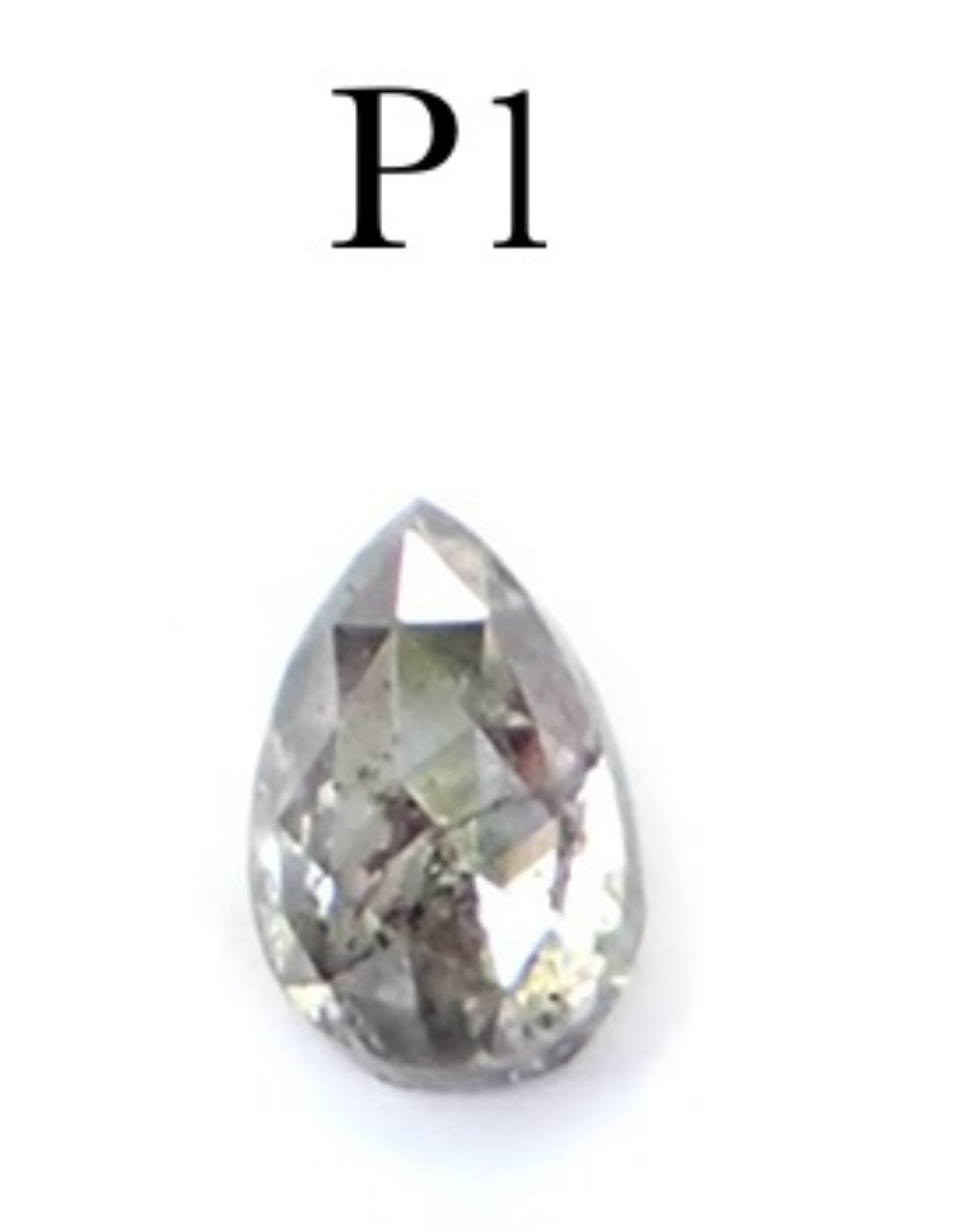 Custom: Pear Salt and Pepper Diamond Ring