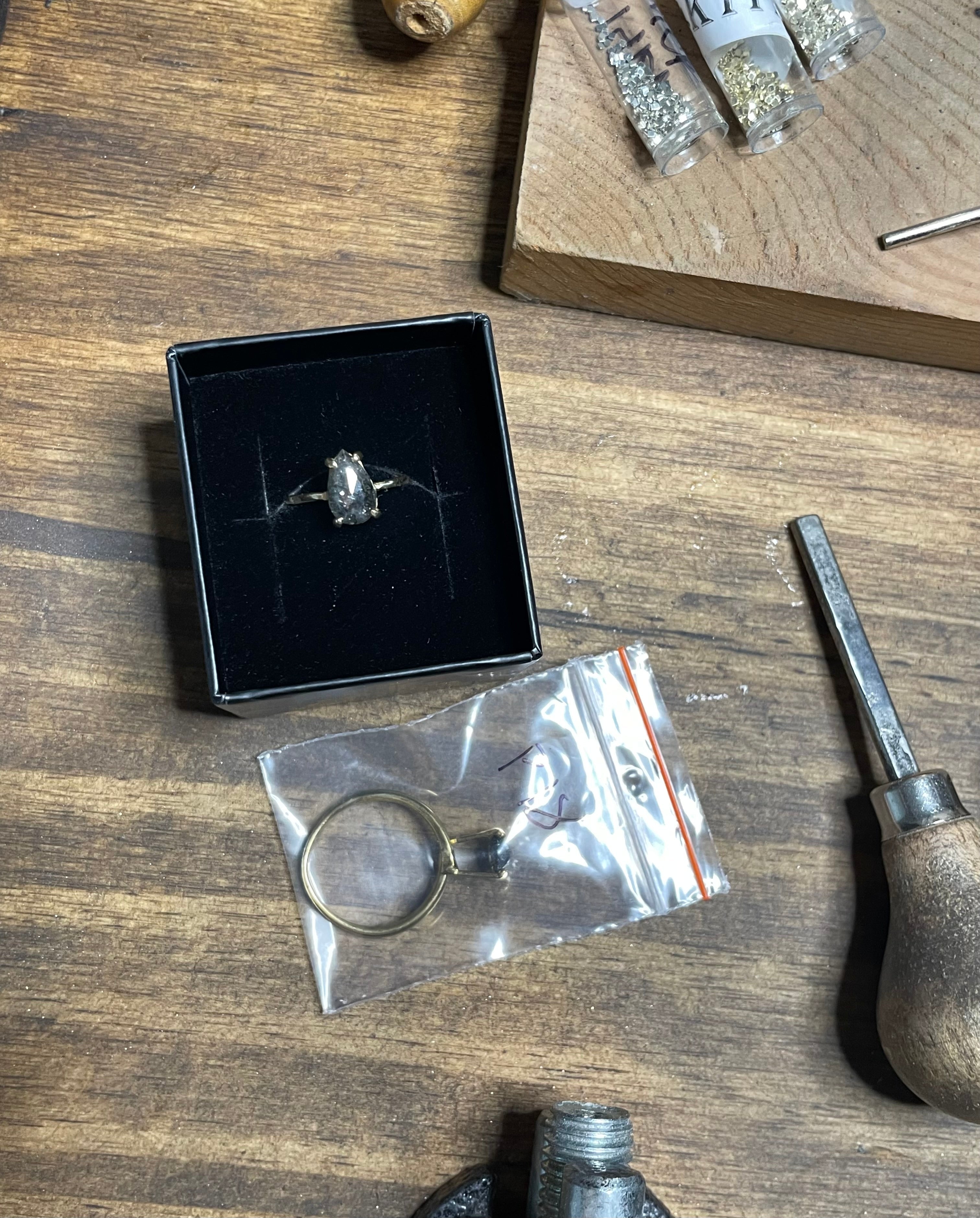 Custom Diamond Ring Set for Maria - Balance