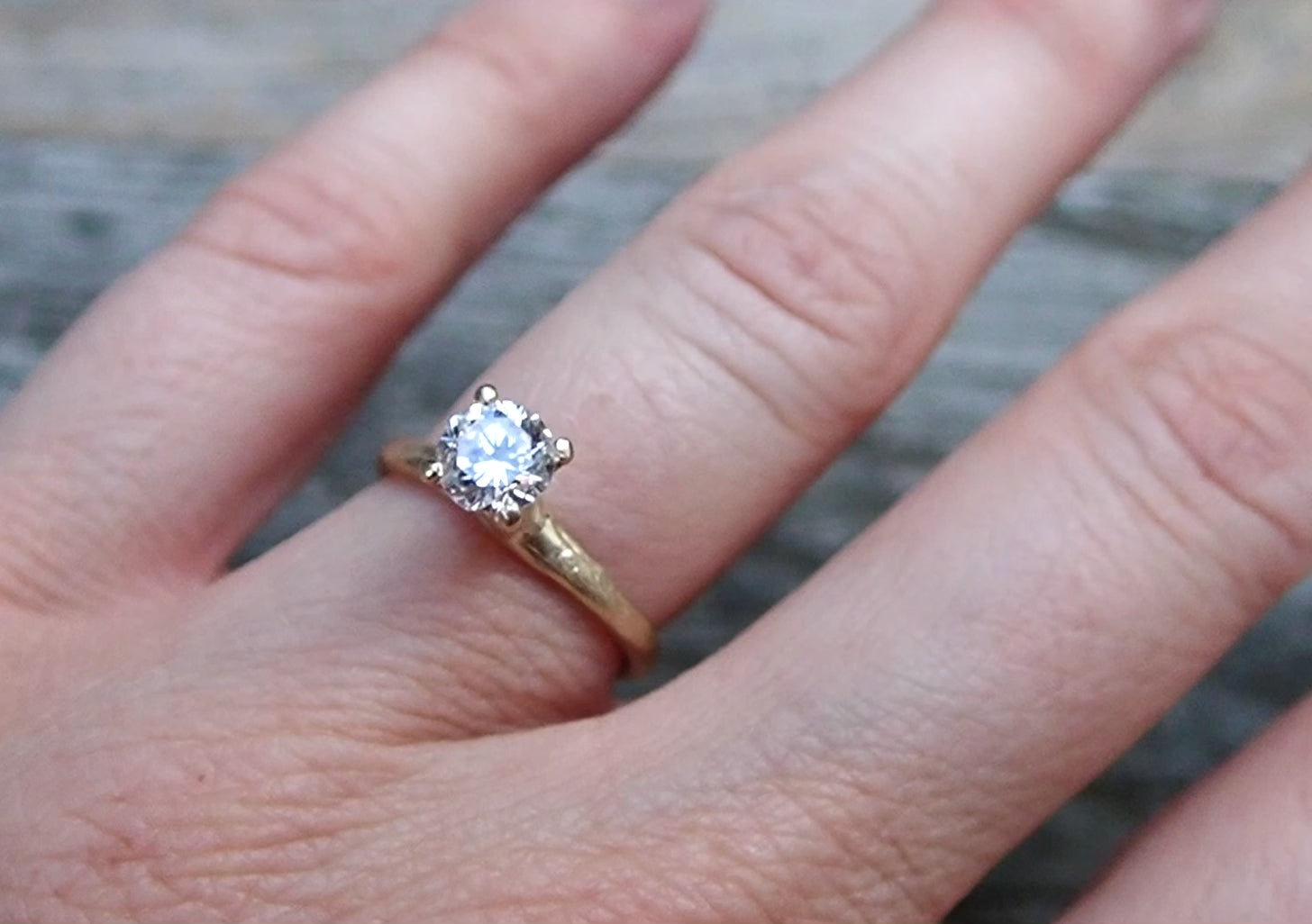 Twig and Branch Style Engagement Ring
