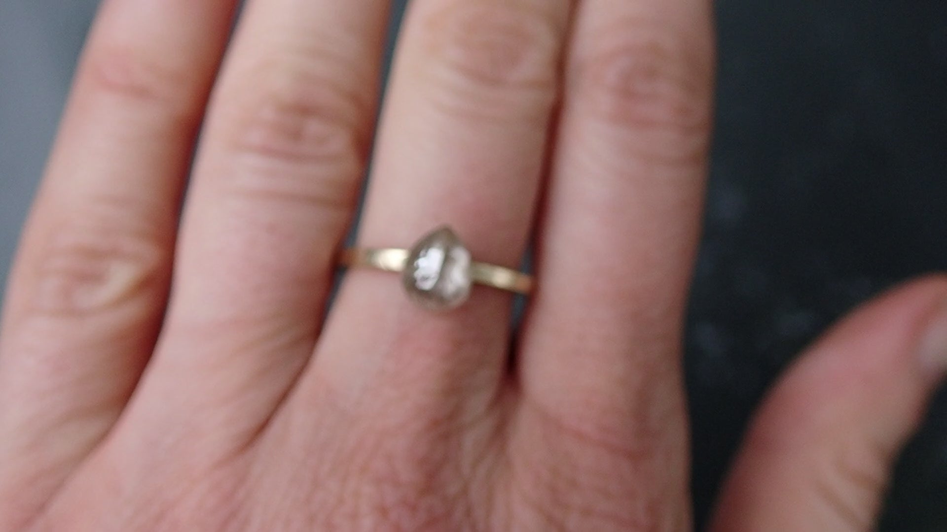Custom Diamond Viewing- icy white pear diamonds