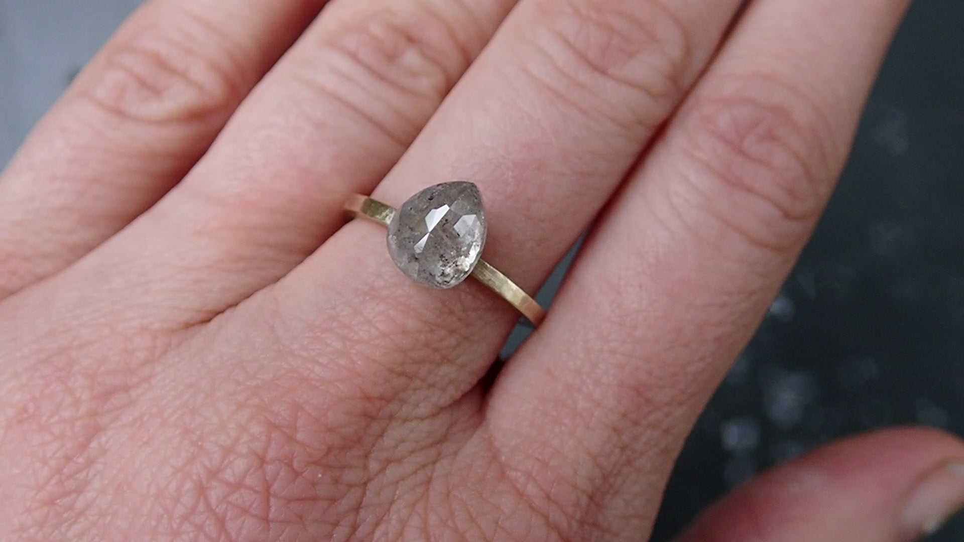 Custom Diamond Viewing- icy white pear diamonds