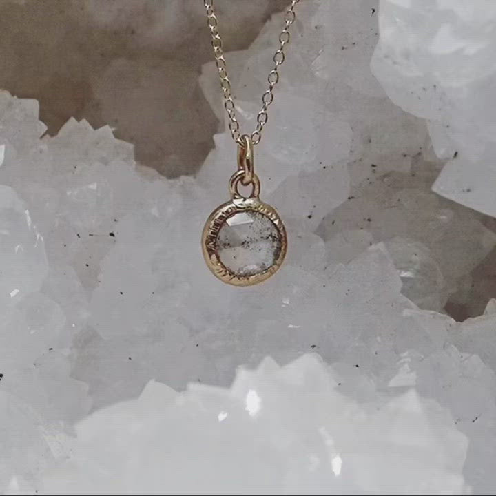 Rose Cut Diamond Pendant
