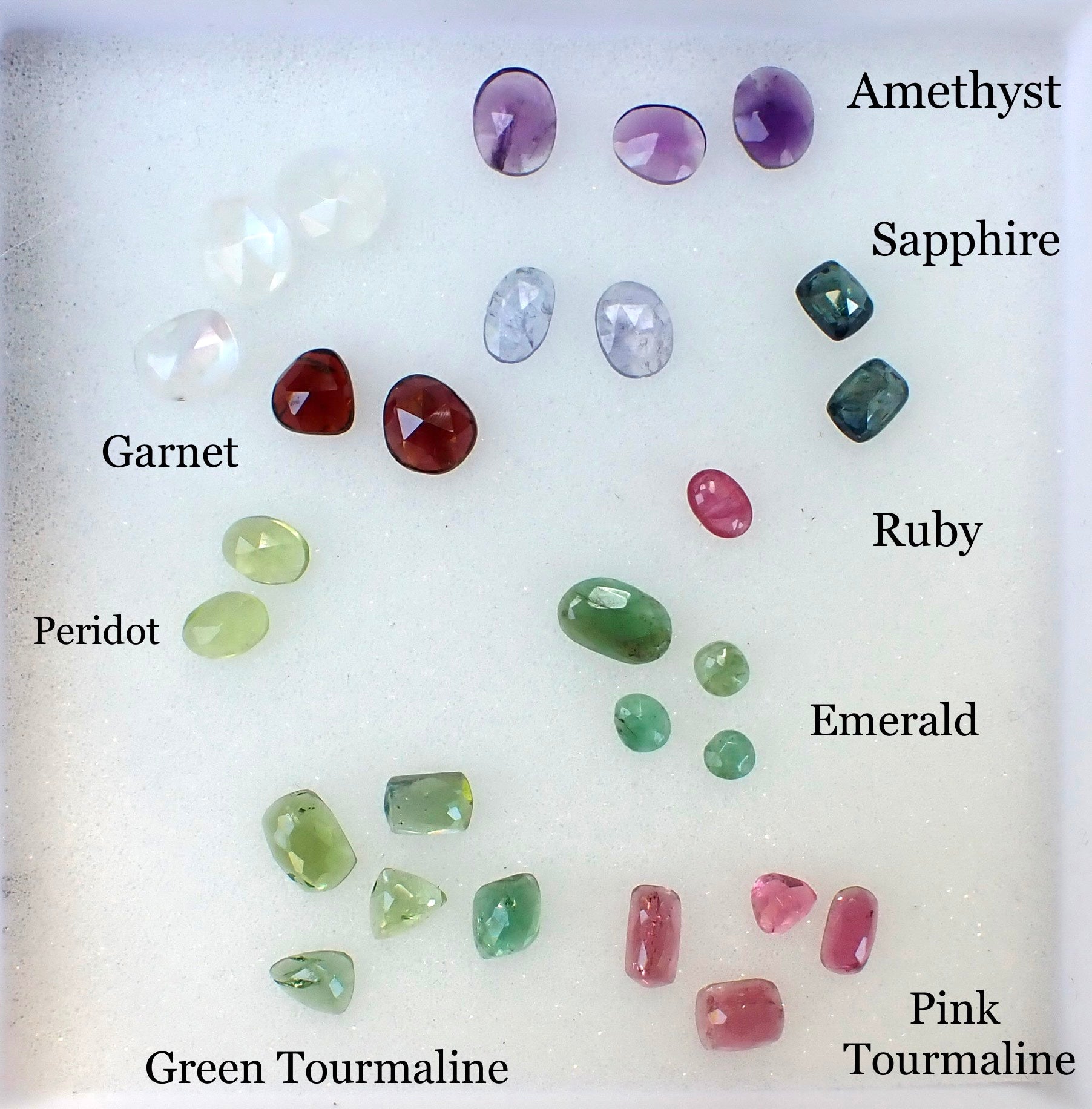 Custom Gemstone Stacking Ring, Solid 14k: Select your Stone - mossNstone