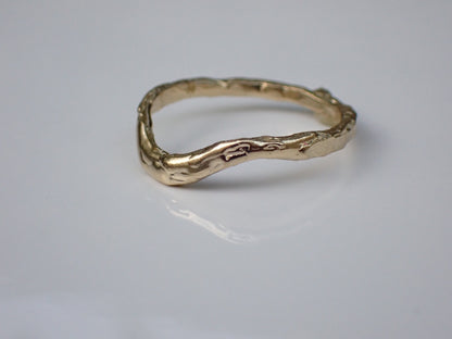 Custom molten Curved Band for Ann