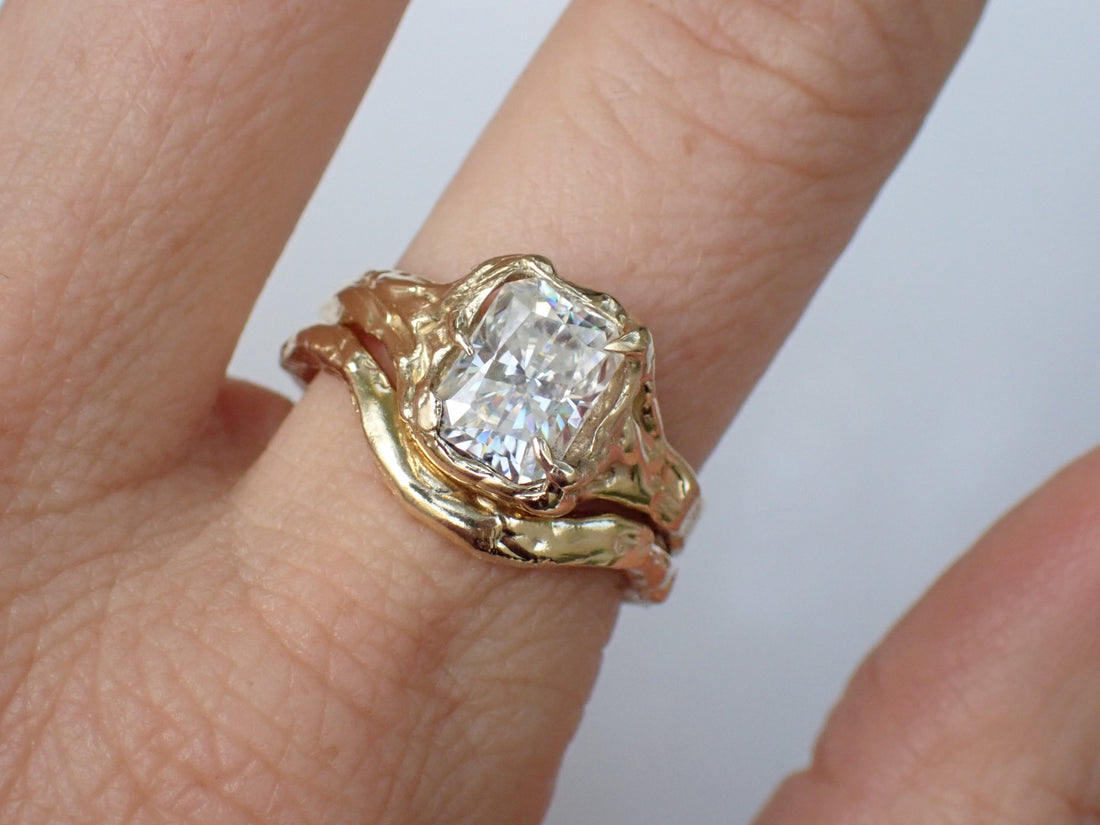 Custom molten Curved Band for Ann