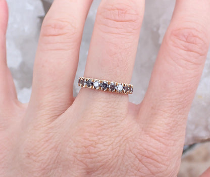 Custom Payments: Brilliant Cut Salt and Pepper Diamond Ring + XL Pave Set