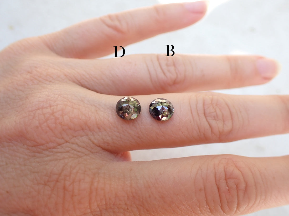 Custom Compass Diamond Ring for Jen + Stephen