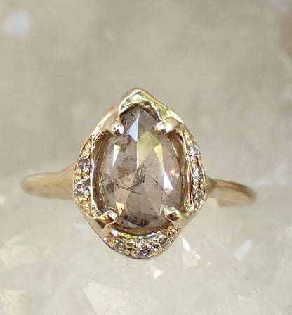 Custom Hand Carved Diamond Ring for Jennifer