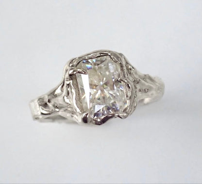 Custom payments for Justin • AVALON • Molten Gold Diamond Engagement Ring- Radiant Cut
