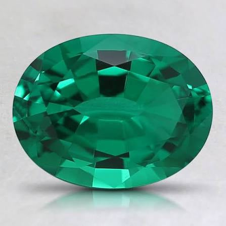 Custom Oval Cut Lab Emerald AVALON • Molten Gold Engagement Ring
