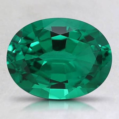 Custom Oval Cut Lab Emerald AVALON • Molten Gold Engagement Ring