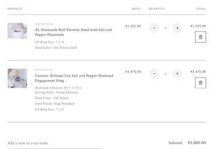 Custom Payments: Brilliant Cut Salt and Pepper Diamond Ring + XL Pave Set