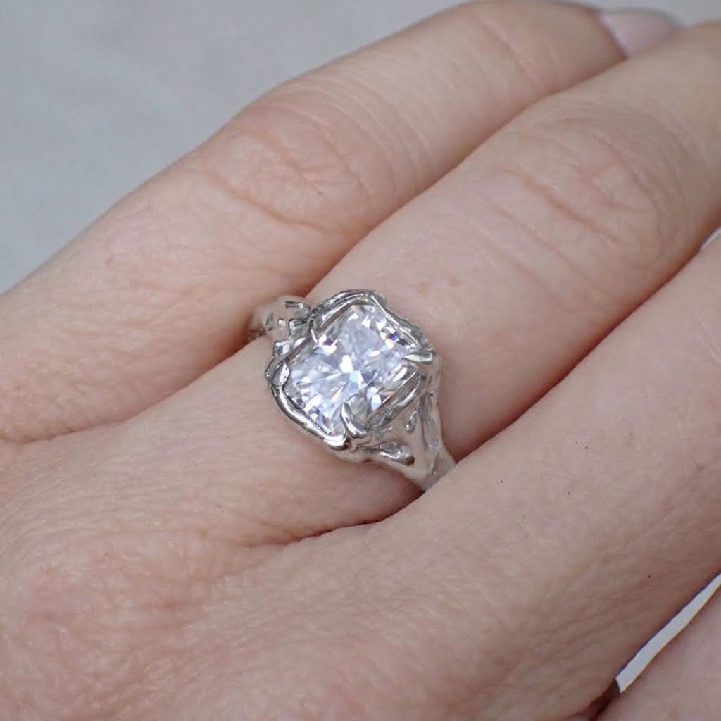 Custom payments for Justin • AVALON • Molten Gold Diamond Engagement Ring- Radiant Cut