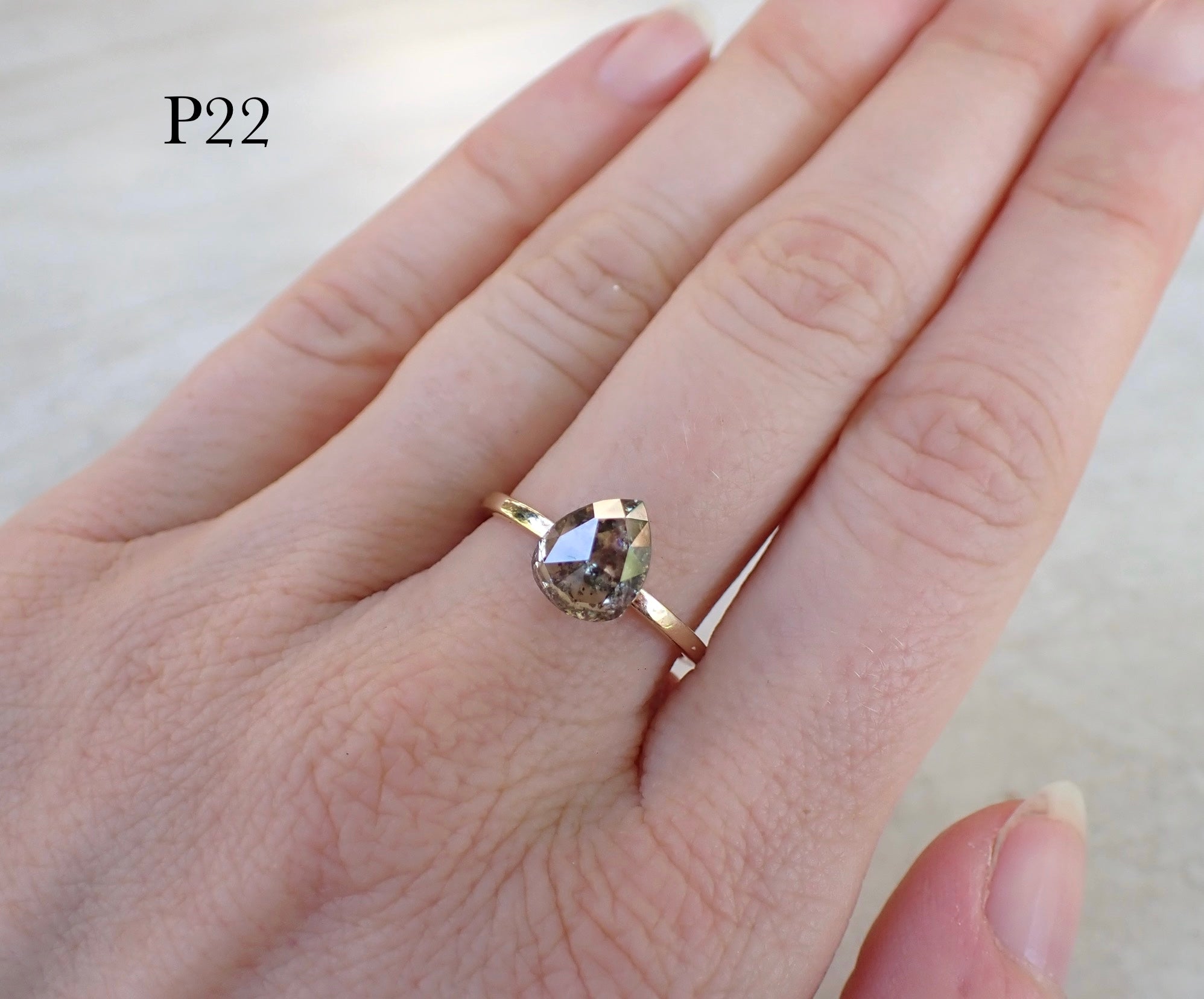 Custom Hand Carved Diamond Ring for Jennifer