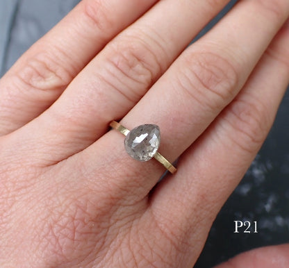 Custom Diamond Viewing- icy white pear diamonds
