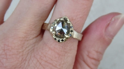 Custom Hand Carved Diamond Ring for Jennifer