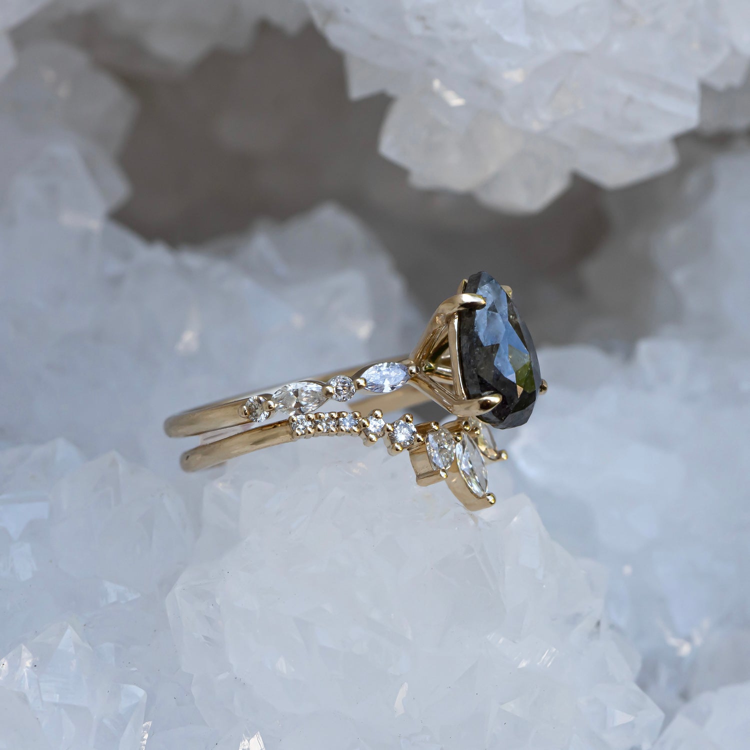 Custom Diamond Ring Set for Maria - Balance
