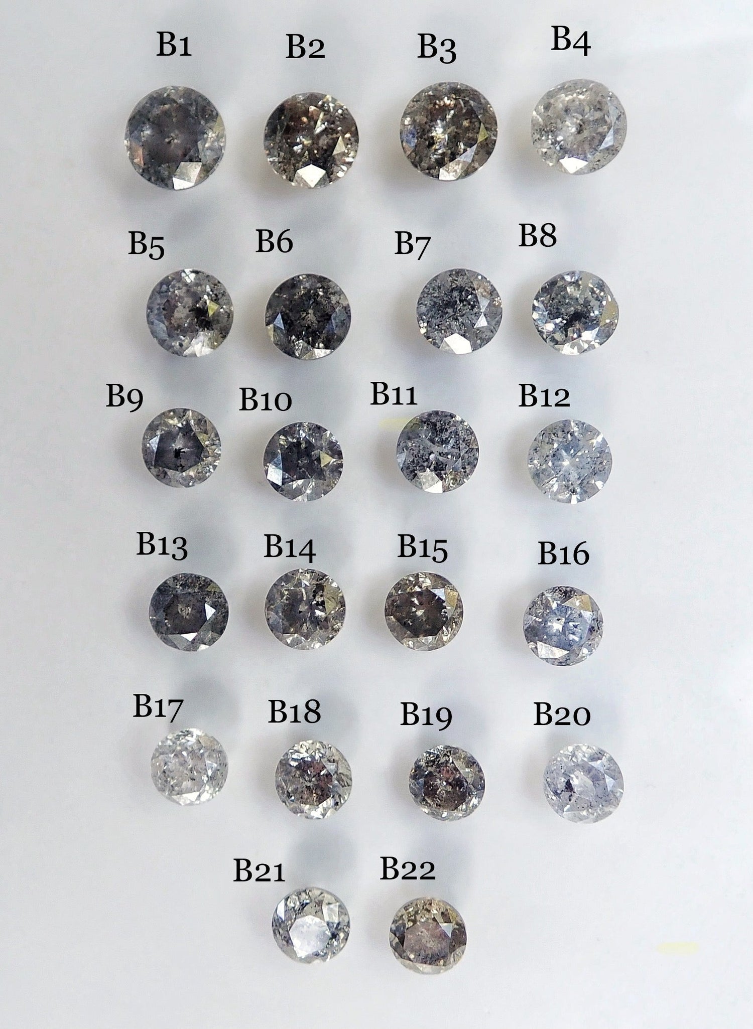 Custom Payments For Robert Brilliant Cut Salt and Pepper Diamond Engagement Ring - mossNstone